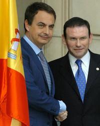 Quinta reunin entre Zapatero e Ibarretxe