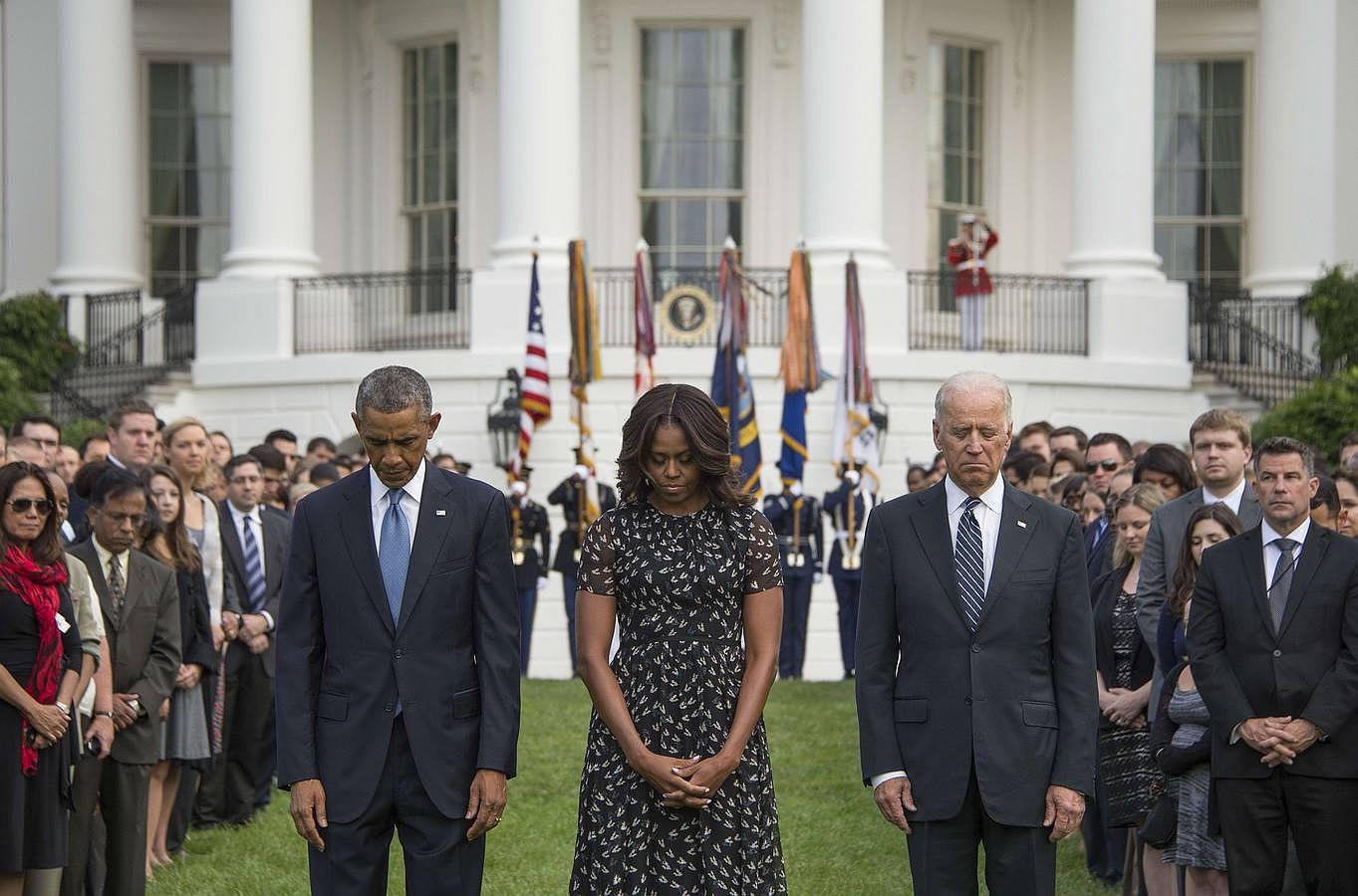 Obama y su esposa recuerdan a las víctimas del 11-S en Washington