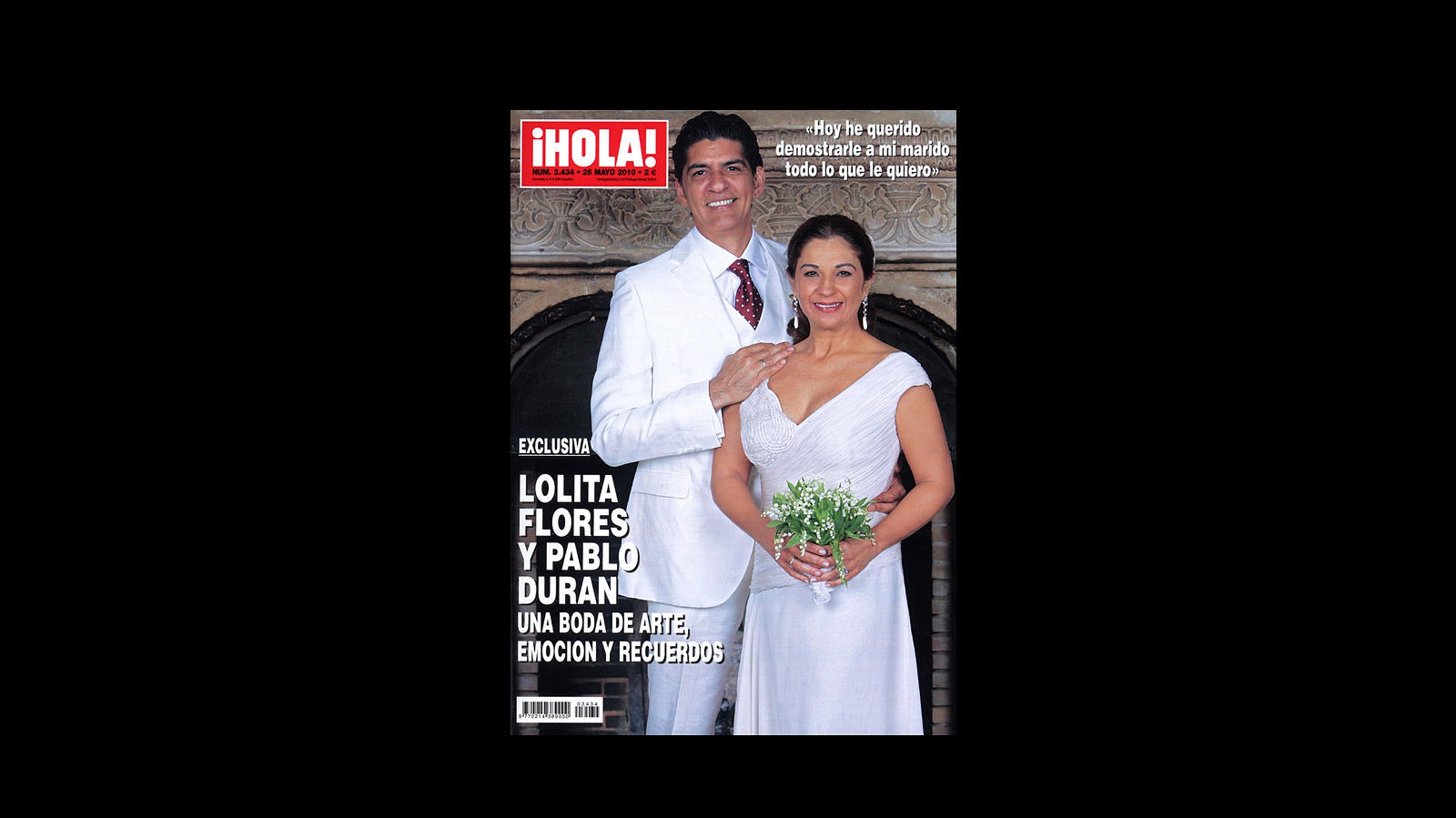 Lolita y Pablo se casaron el 14 de mayo de 2010 en Madrid después de cinco años de amor
