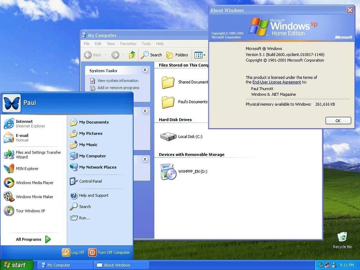 Windows XP: Con una interfaz colorida, que buscaba aunar multimedia con seguridad, llegó a tener más de 10 años de vida en oficinas