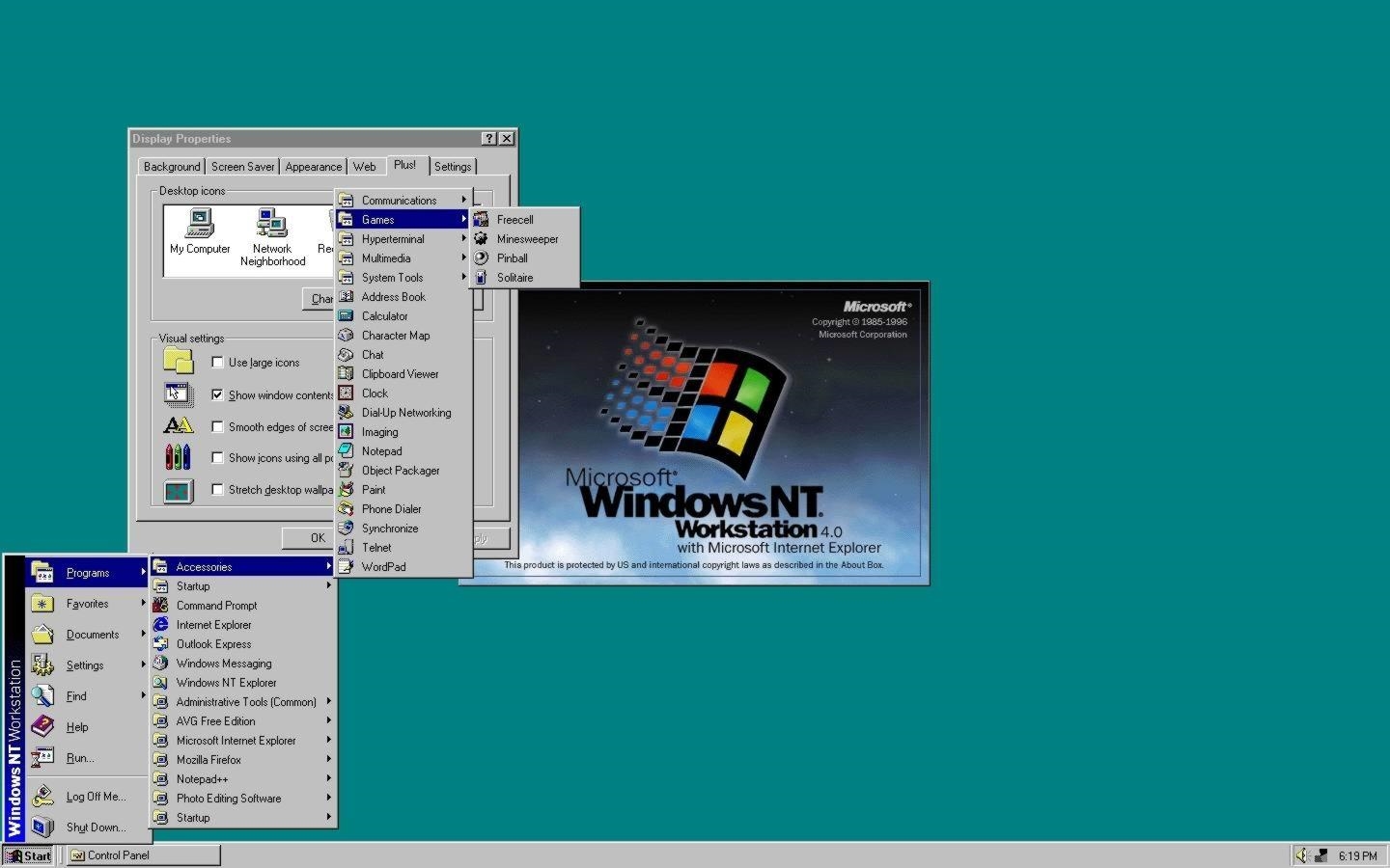Windows NT 4.0: La tecnología NT adaptada a la interfaz de Windows 95 y con mejoras de redes