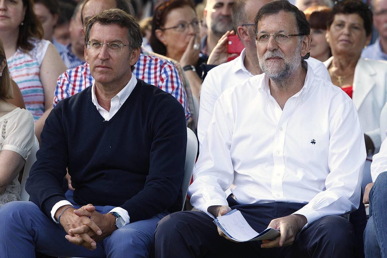 Además de Rajoy y Feijóo, han intervenido el líder del PP pontevedrés y el alcalde de Soutomaior