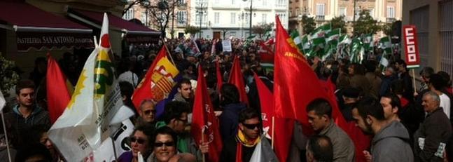 Los exDelphi revientan la manifestación del 28-F en Cádiz
