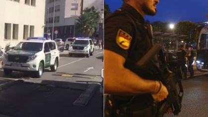 Policías y guardias civiles de Cádiz parten de refuerzo a Cataluña