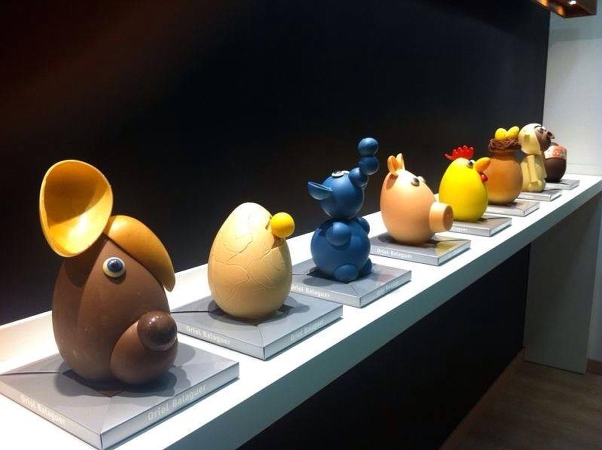 Otro ejemplo de huevos (o monas de Pascua) animales de Oriol Balaguer