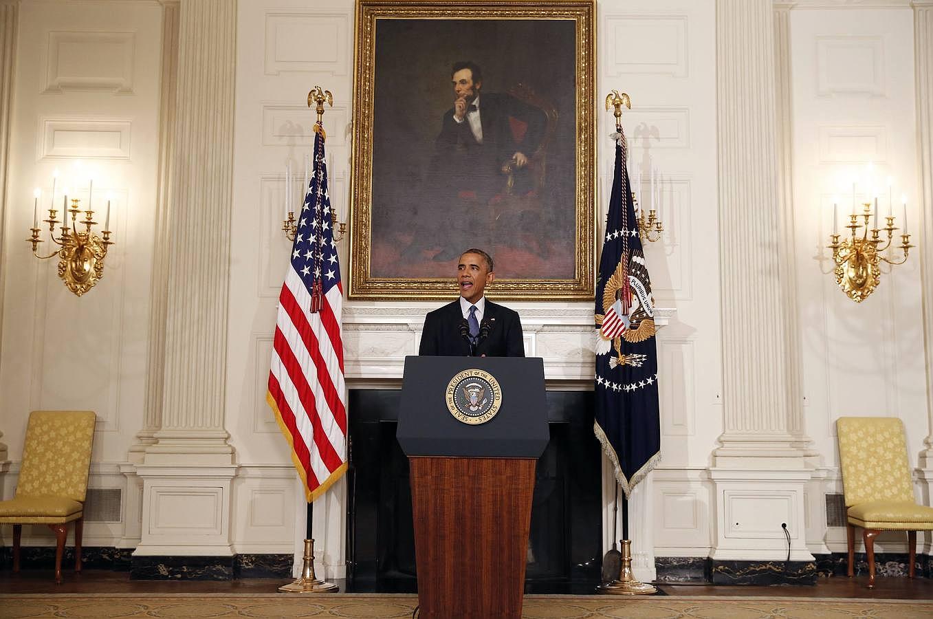 Obama anunció el jueves el ataque de EE.UU. a los yihadistas en Irak