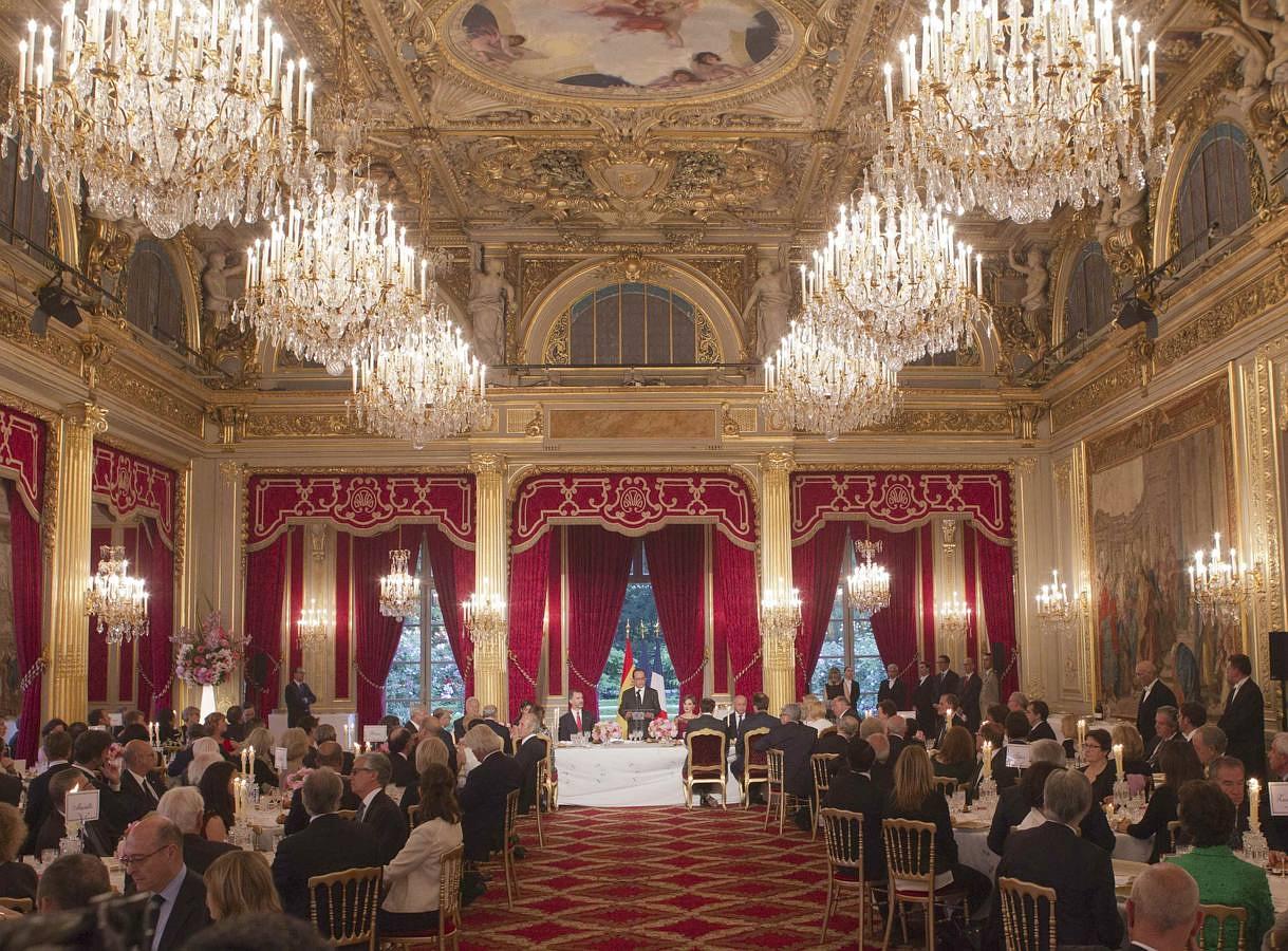 La cena se celebró en el Palacio del Elíseo en París