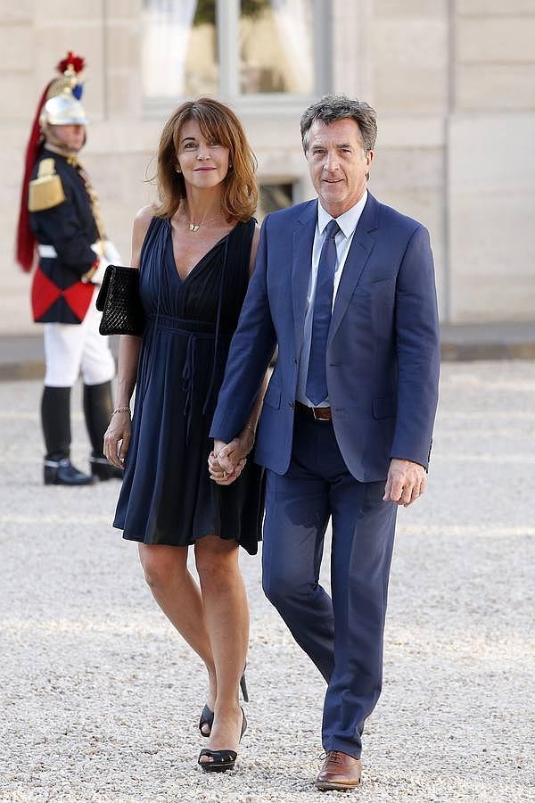 El actor francés François Cluzet, protagonista de «Intocable», junto a su esposa