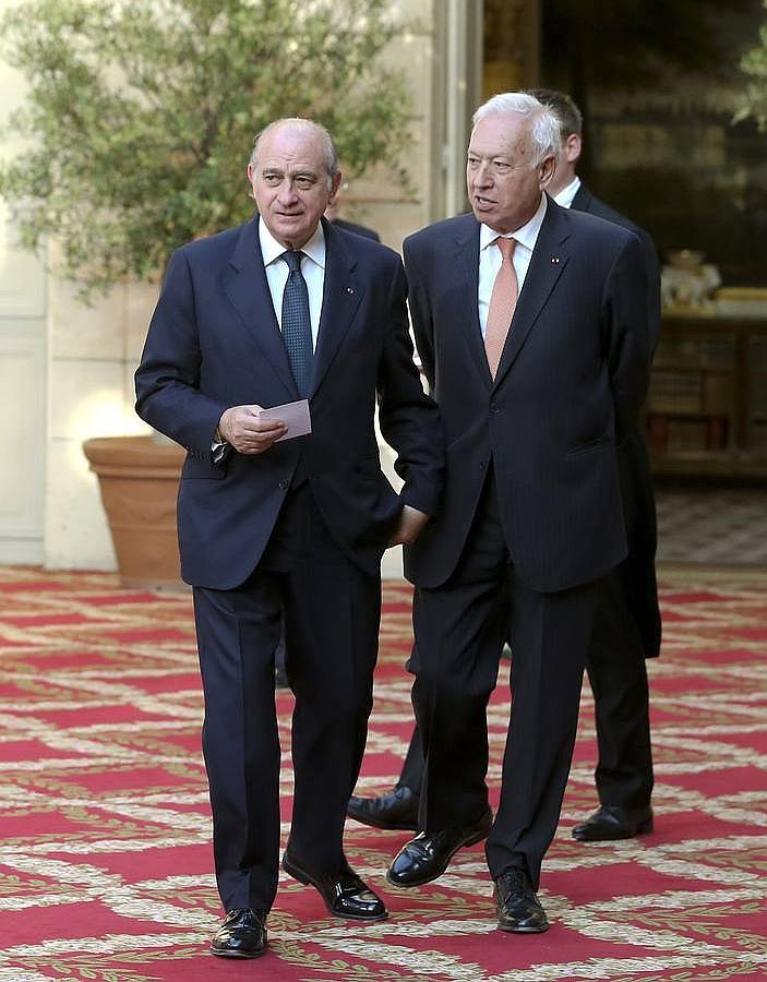 Los ministros españoles García Margallo y Fernández Díaz también acudieron a la cena de gala