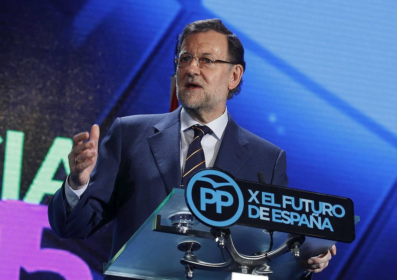 Intervención de Rajoy en uno de los escenarios