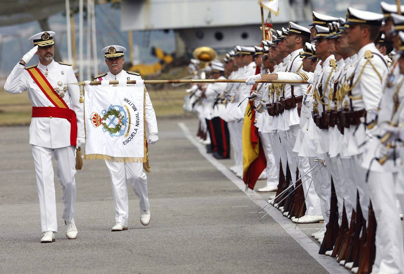 Felipe VI en la Escuela Naval de Marín