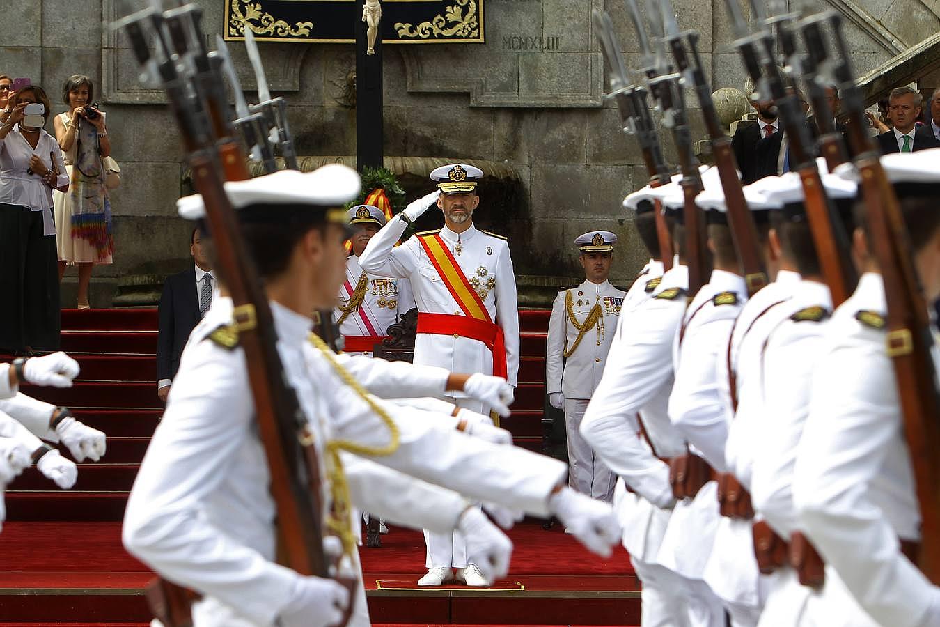 Felipe VI durante el desfile