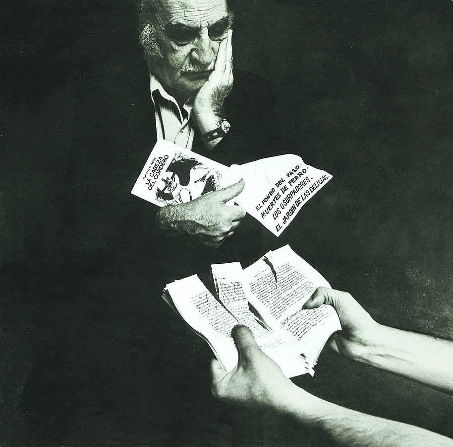 En 1973: Descripción: Retrato de Francisco Ayala publicado en el suplemento de ABC como «La foto Psicológica de Alberto Schommer»